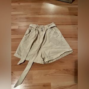 H&M jean shorts with a tie belt